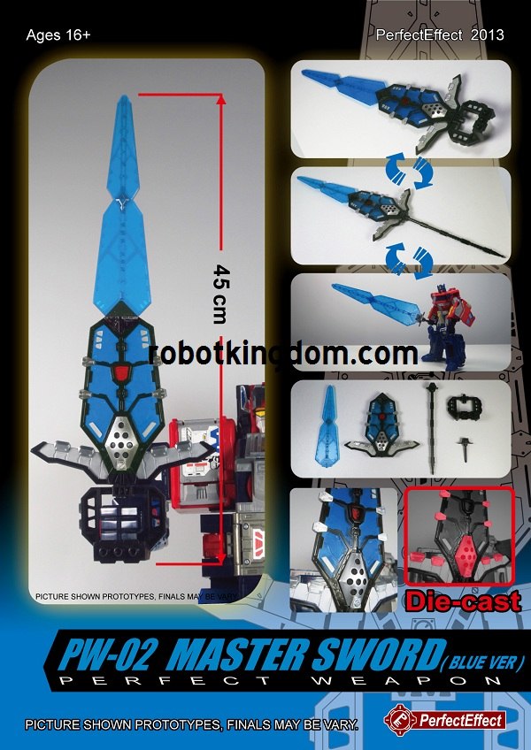 Perfect Effect PW 01 Red And  PW 03 Blue Master Sword Image  (2 of 2)